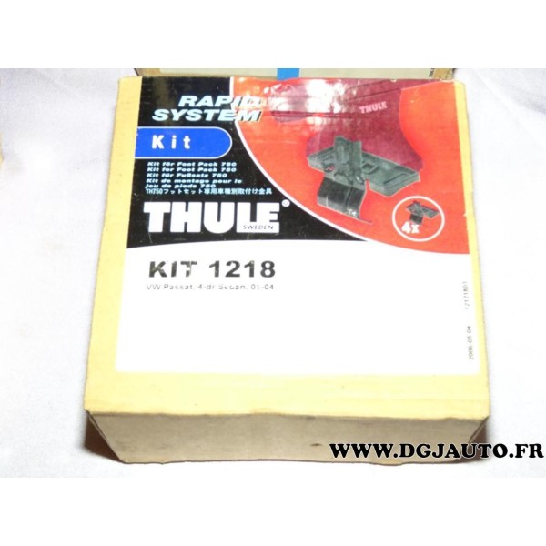 Kit pieds fixation barre de toit KIT1218 pour volkswagen passat sedan de 2001 à 2004