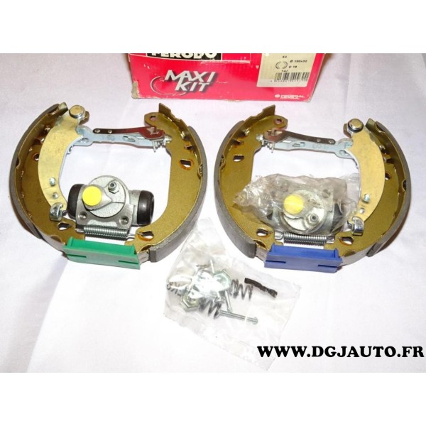 Kit frein arriere prémonté 180x32mm montage bendix FMK347 pour peugeot 206