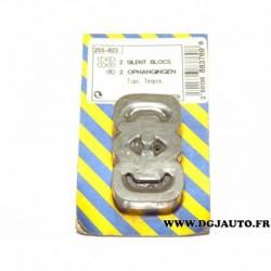 Blister 2 silents bloc silencieux echappement 255023 pour alfa romeo 145 155 fiat brava bravo tempra tipo lancia dedra delta