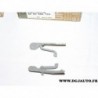 Lot 2 agrafes languette fixation baguette moulure de porte 8200666724 pour renault megane 2 velsatis vel satis