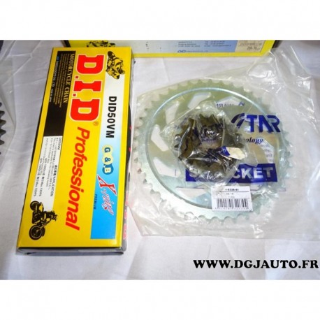 Kit chaine DID 1040853/7 pour moto honda 1000CBR F 1000 CBR F de 1996 à 1999