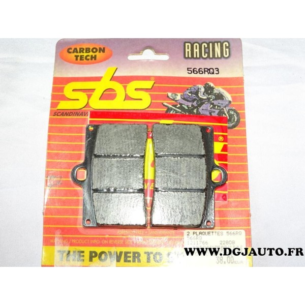 Jeu plaquettes de frein arriere SBS 566RQ pour moto kawasaki ZRX1200 S ZRX 1200 S de 2001 à 2005