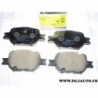 Jeux 4 plaquettes de frein avant montage akebono 0986424808 pour toyota celica T230 corolla dont verso E120 E121
