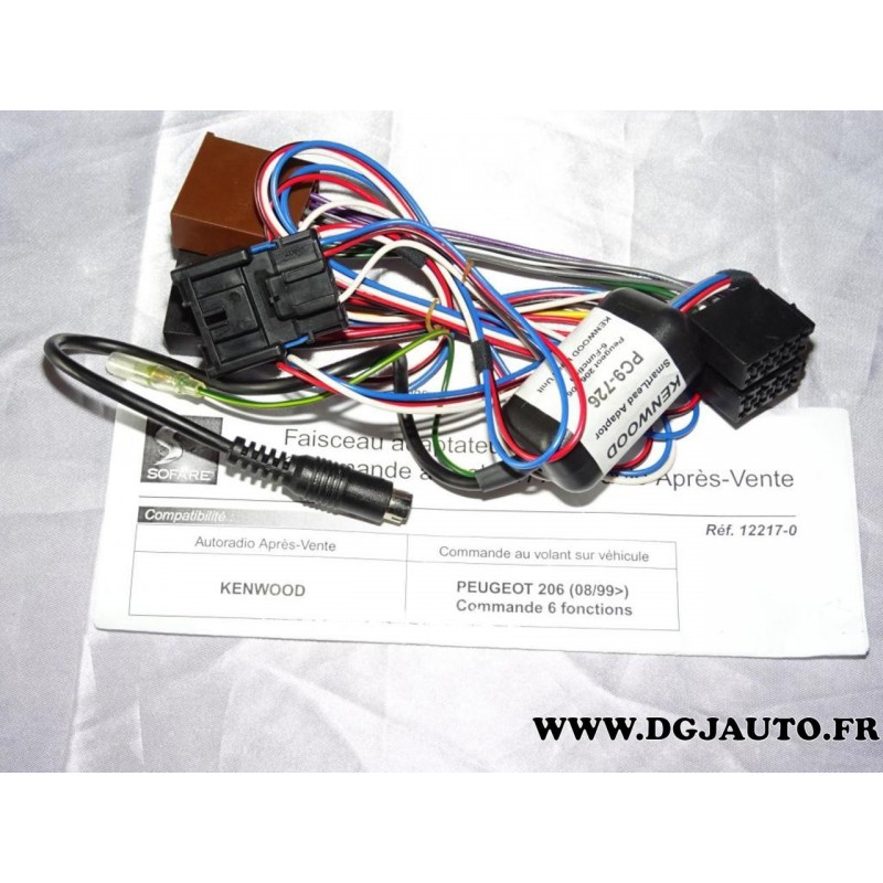 Faisceau module interface commande au volant autoradio kenwood 6