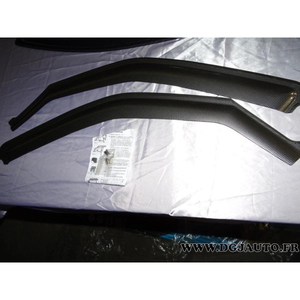 Paire deflecteur bulle air vitre tuning effet carbone 287255 pour fiat tipo tempra