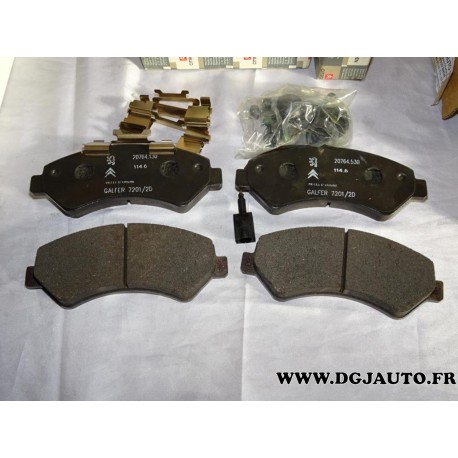 Jeux 4 plaquettes de frein avant montage brembo 4254.64 pour citroen jumper peugeot boxer fiat ducato partir 2006