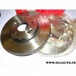 Paire disque de frein avant ventilé 280mm diametre 8671017410 pour renault laguna 2 II