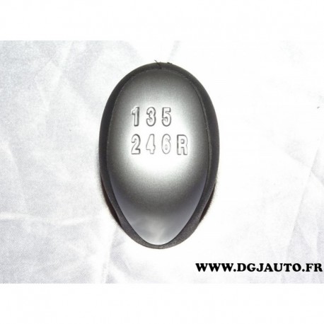 Pommeau levier de vitesse boite 6 vitesses 55349027 pour lancia ypsilon 1.4 16V de 2003 à 2011