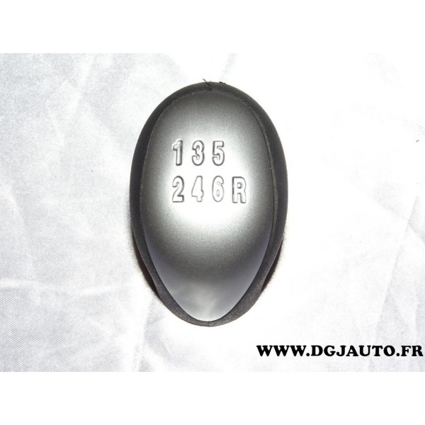Pommeau levier de vitesse boite 6 vitesses 55349027 pour lancia ypsilon 1.4 16V de 2003 à 2011