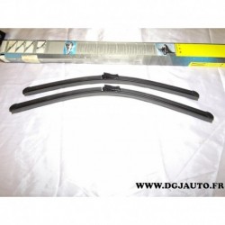 Paire balais essuie glace souple aerotwin 530 + 475mm A307S pour seat cordoba ibiza partir de 2006