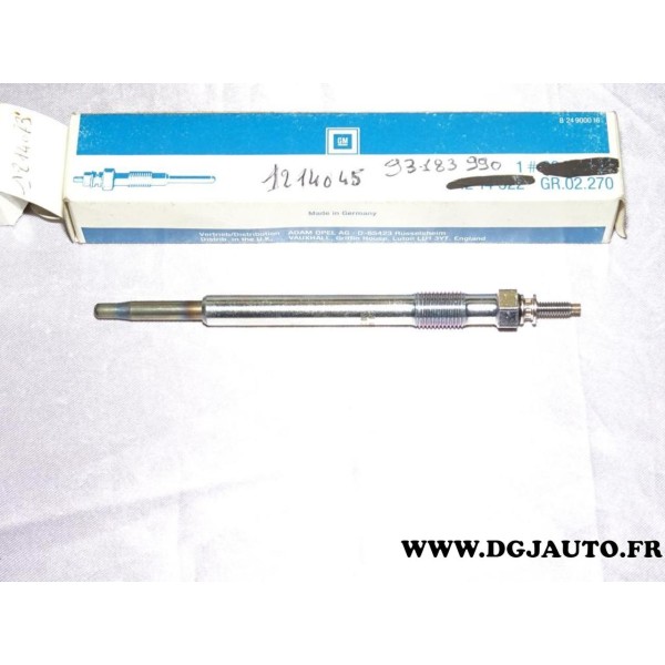 Bougie de prechauffe 0100226206 pour opel vectra B 2.0DI 2.0 DI diesel