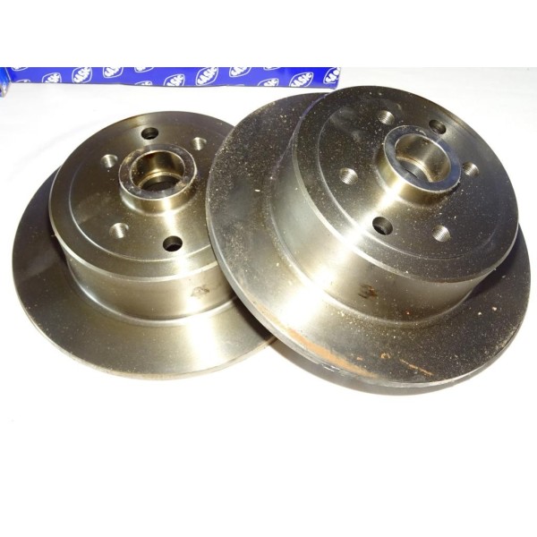 Paire disques de frein arriere 261mm plein sans roulement de roue 9004866J pour opel kadett E vectra A