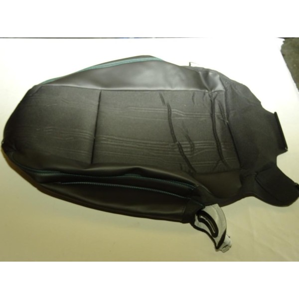 Housse dossier de siege cuir noir couture verte 95259660 pour chevrolet trax partir de 2013