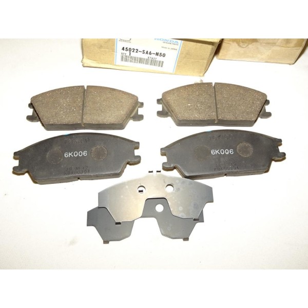 Jeux 4 plaquettes de frein avant montage akebono 45022SA6N50 pour honda accord AC AD hyundai accent lantra pony stellar