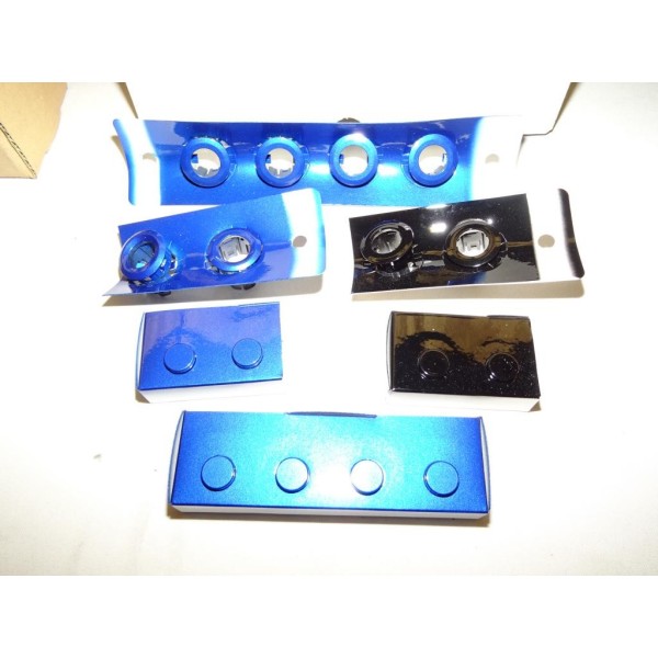 Kit capteurs avec support radar aide au stationnement avant et arriere bleu et noir 08V67TV05D0K pour honda civic type R de 2015