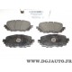 Jeux 4 plaquettes de frein avant montage advics 6000615055 pour fiat 124 spider mazda MX5 partir de 2016