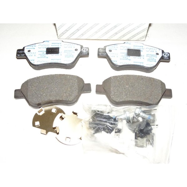 Jeux 4 plaquettes de frein avant montage bendix 77364893 pour fiat 500 panda 2