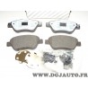 Jeux 4 plaquettes de frein avant montage bendix 77364893 pour fiat 500 panda 2