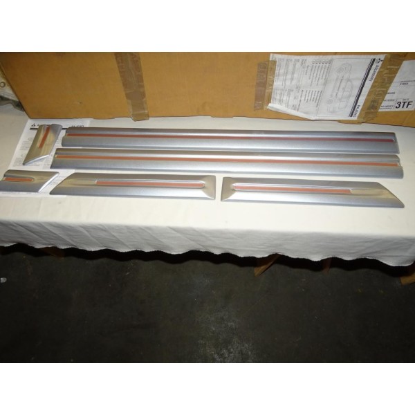 Ensemble 6 moulures baguette de porte grise M313828A19 pour mitsubishi pajero montero V90 LWB partir de 2007