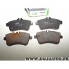 Jeux 4 plaquettes de frein avant montage lucas 598795 pour mercedes classe A B W169 W245
