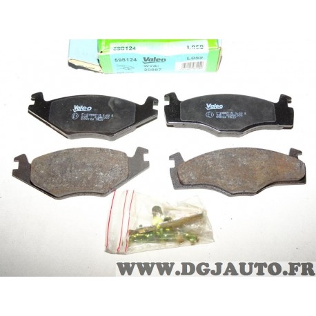 Jeux 4 plaquettes de frein avant montage volkswagen 598124 pour seat cordoba 1 ibiza 2 volkswagen golf 1 2 3 jetta 1 2 passat B2