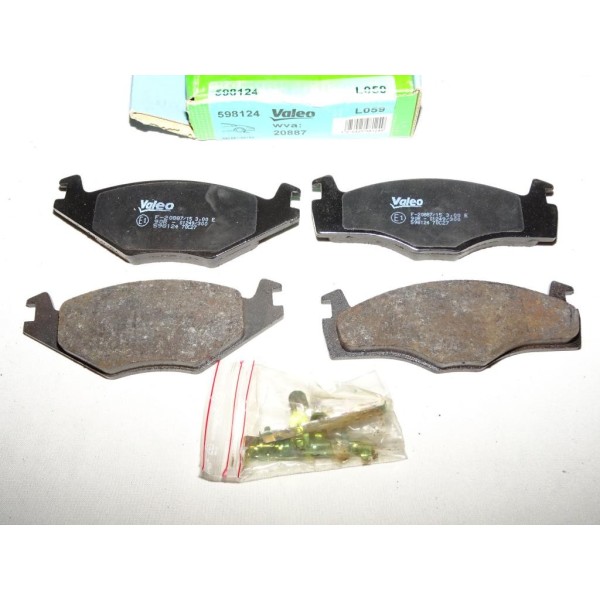 Jeux 4 plaquettes de frein avant montage volkswagen 598124 pour seat cordoba 1 ibiza 2 volkswagen golf 1 2 3 jetta 1 2 passat B2