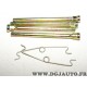 Kit coulisseaux ressort etrier de frein A1113 pour plaquettes de frein JCD France N° 01243 01280 01484