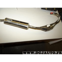 Ligne echappement Leo Vince V6 inox 7143 pour moto derbi senda partir de 2006 (petit enfoncement derriere non visible monté)