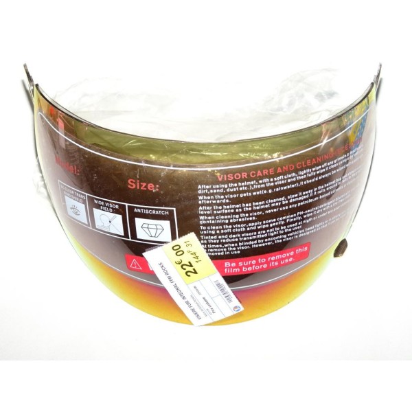 Visiere de casque moto scooter fumée integral FFM racks Mox AC-13-0004