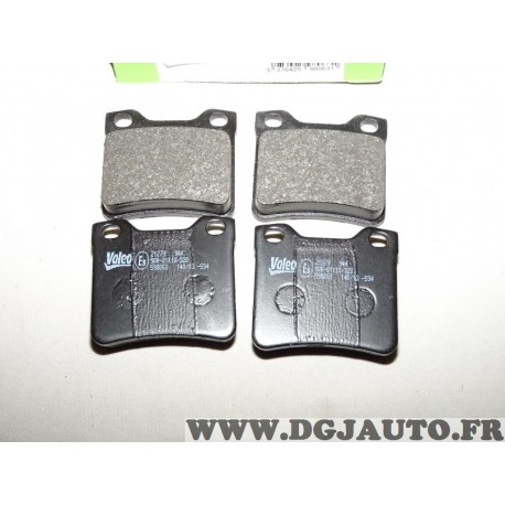 Jeux 4 plaquettes de frein arriere montage teves 598063 pour peugeot 406 607