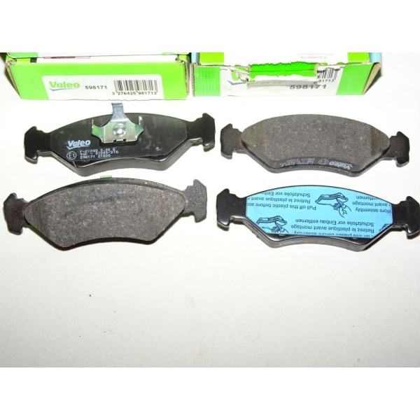 Jeux 4 plaquettes de frein avant montage teves 598171 pour ford fiesta 3 4 ka mazda 121