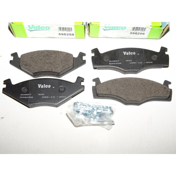 Jeux 4 plaquettes de frein avant montage volkswagen 598258 pour seat cordoba 1 ibiza 2 volkswagen polo 3