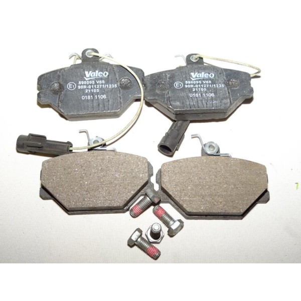 Jeux 4 plaquettes de frein avant montage lucas 598095 pour alfa romeo 145 146 155 GTV spider fiat argenta barchetta punto regata