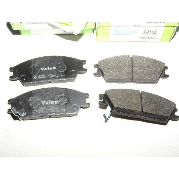 Jeux 4 plaquettes de frein avant montage akebono 598052 pour hyundai accent lantra pony scoupe getz