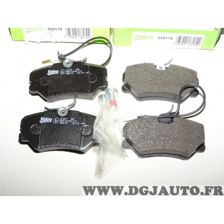 Jeux 4 plaquettes de frein avant montage girling 598179 pour peugeot 405 dont break