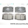 Jeux 4 plaquettes de frein avant montage AC delco 598182 pour opel omega A rekord D E vectra A corsa A manta B