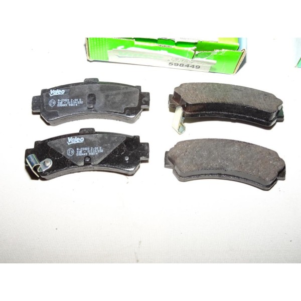 Jeux 4 plaquettes de frein arriere montage akebono 598449 pour nissan almera 200SX 200 SX