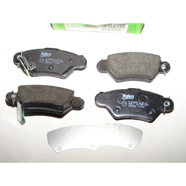 Jeux 4 plaquettes de frein arriere montage bendix 598455 pour opel astra G zafira A