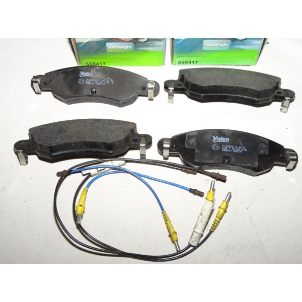 Jeux 4 plaquettes de frein avant montage bendix 598417 pour citroen C5 dont break