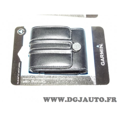 Housse etui protection transport cuir noir 010-11305-01 pour GPS garmin gamme Nuvi de 3.5" à 4.3" 3.5 - 4.3 pouces