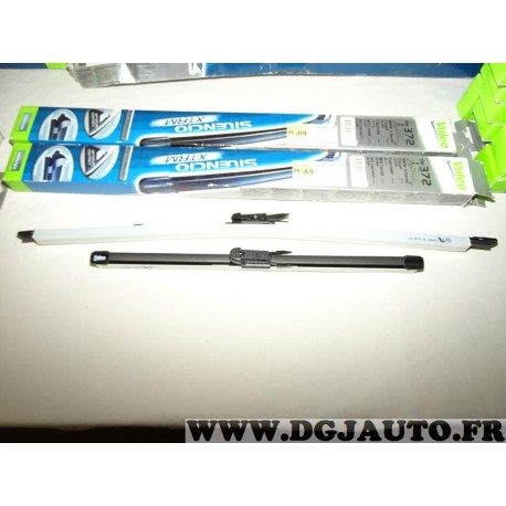 Paire balais essuie glace 600mm + 400mm souple silencio xtrm valeo VM372 574472 pour BMW E92 E93 serie 3 dont M3 partir de 10/20