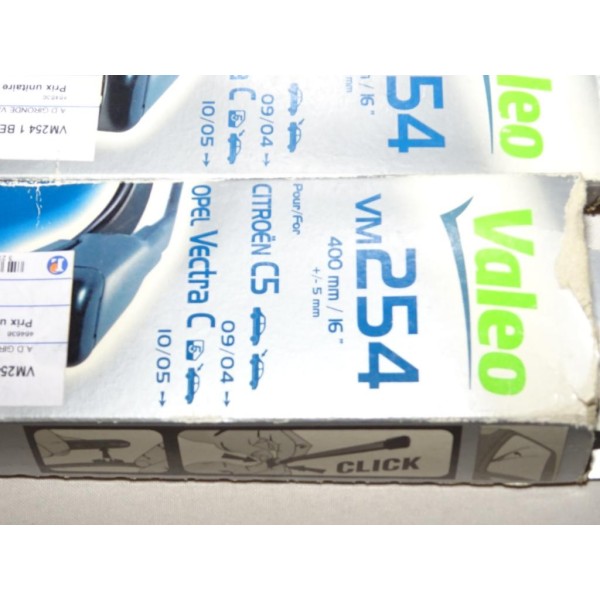 Balais essuie glace 400mm lunette arriere VM254 574333 pour citroen C5 partir de 09/2004 opel vectra C partir de 10/2005