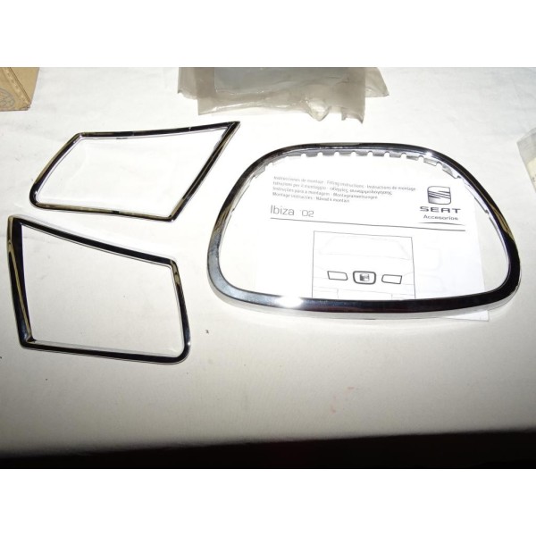 Kit encadrement chrome calandre face avant pour volkswagen ibiza 2002