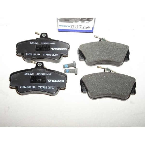 Jeux 4 plaquettes de frein avant montage lucas 3344787 pour volvo 440 460 480