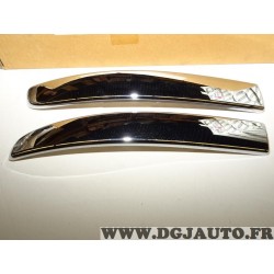 Paire baguettes chrome moulure angle parechocs pare-chocs avant 50901686 pour fiat 500 500C