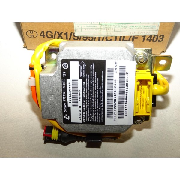 Centrale airbag boitier electronique 1321119080 pour fiat ducato de 1994 à 2002 équipé pretensionneurs ceinture sécurité
