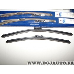 Paire balais essuie glace aerovision souple 550mm + 480mm 71805138 pour fiat stilo