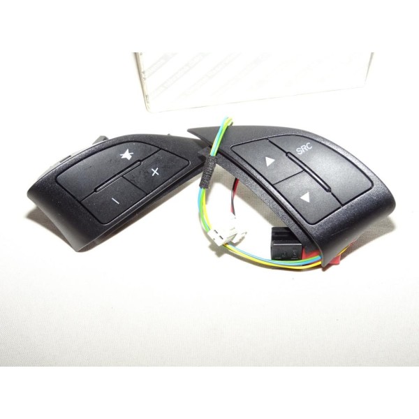 Paire platine clavier bouton commande au volant autoradio 6 fonctions 71746333 pour fiat grande punto de 2005 à 2009 dont abarth