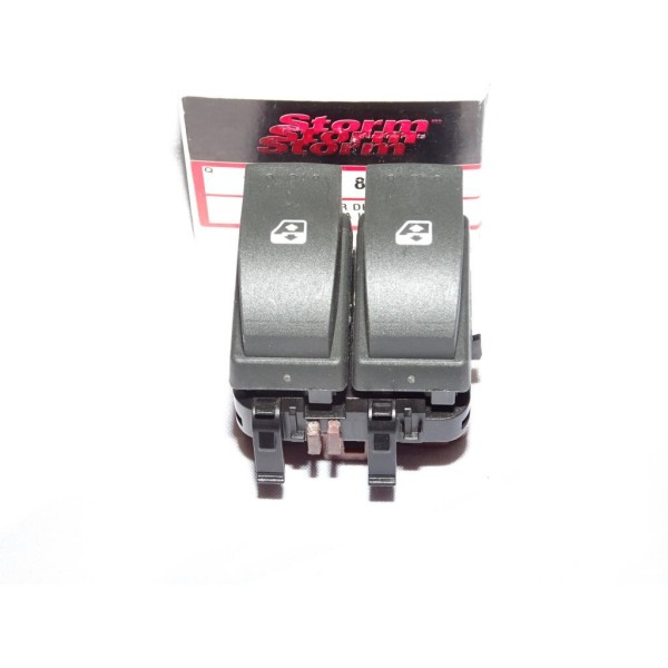 Paire interrupteurs commande bouton leve vitre electrique 81060 pour renault megane 2 II de 2002 à 2008