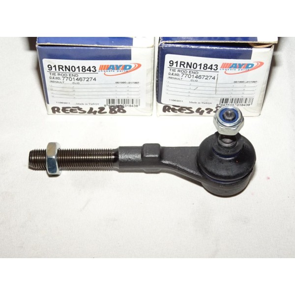 Rotule de direction avant droite 91RN01843 pour renault clio 1